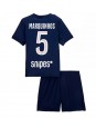 Billige Paris Saint-Germain Marquinhos #5 Hjemmedraktsett Barn 2025-26 Kortermet (+ Korte bukser)